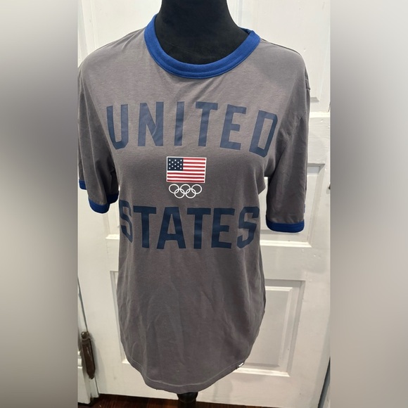 Fanatics United States Of America Team USA Olympic Arc Flag Crewneck TShirt Sz S - Picture 1 of 7